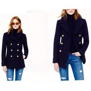 J. Crew Navy Double Breasted Pea Coat
